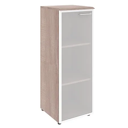 Шкаф колонка с стеклянной дверью в алюминиевой раме WMC 42.7(L)