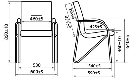 Конференц-кресло Samba silver 451795/V14