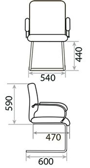 Конференц-кресло Orion steel chrome 402970-01/SP
