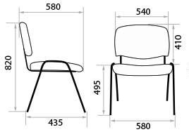 Конференц-кресло Iso black 450270/V4