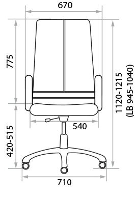 Кресло для руководителя Jasmine 440990/I
