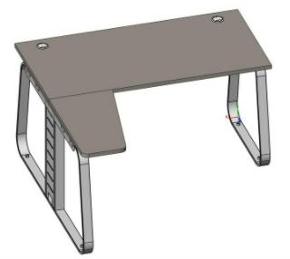 Рабочая станция малая левая (наборная, углы прямые) JNO116SX