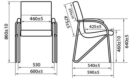 Конференц-кресло Samba chrome 450370/V14