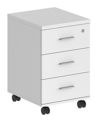 Тумба мобильная с 3 ящ., с замком SG.611.WH.WH