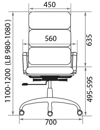 Кресло для персонала Texas Lux LB gtpCh1 440383-01/PU