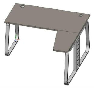 Рабочая станция малая правая  (наборная, углы прямые) JNO114DX