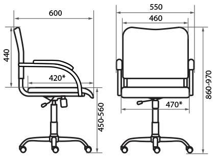 Конференц-кресло Samba chrome gtpCh3 450371-7*/V
