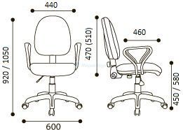 Офисное кресло Meтро new РС900 хром
