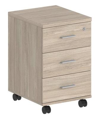 Тумба мобильная с 3 ящ., с замком SG.611.WH.WH