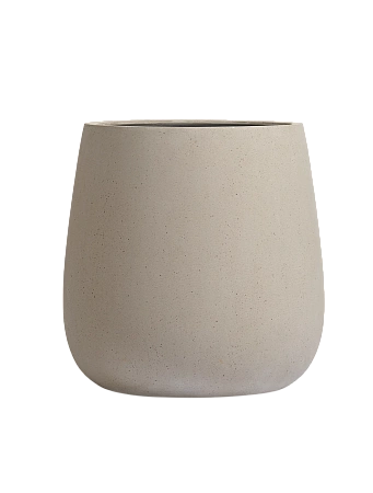 Кашпо TREEZ Effectory Beton Design-Чаша Тёмно-серый бетон в-50 см, д-49 см