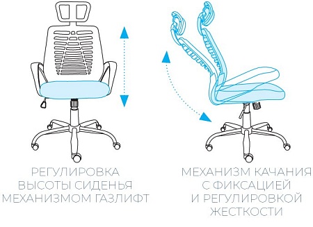 Кресло офисное, ткань/сетка AL 777