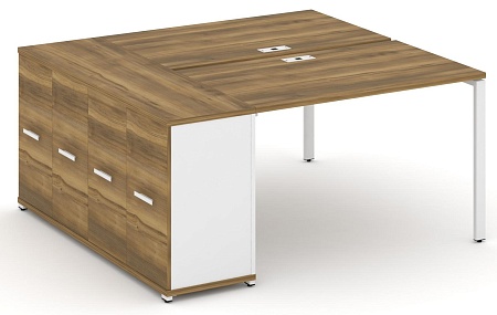Рабочая станция с опорным распашным шкафом CN.DRS-218 B/W