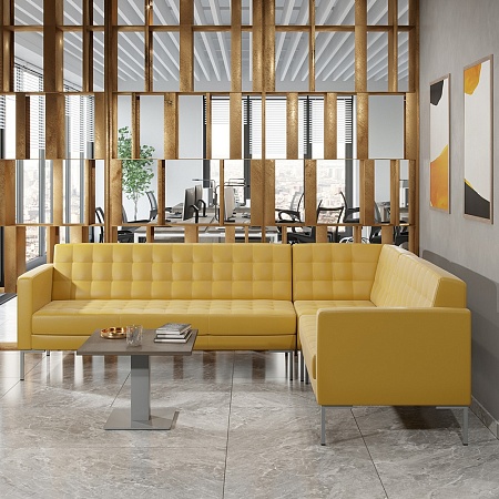 Секция с подлокотником трехместная правая FR-SP-03(R)