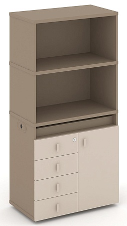 Набор №2. Тумба одиночная + высокая надставка ES.NB.1V-2