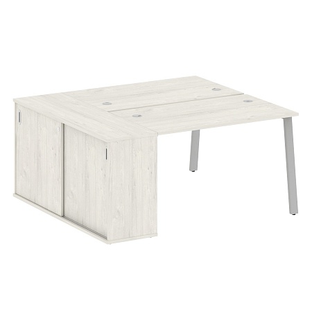 Рабочая станция на А-образном м/к с опорным шкафом-купе БА.РС-СШК-1.2