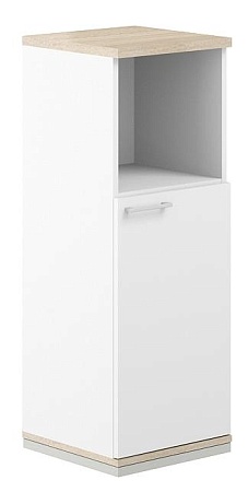 Шкаф 3 ур. 400 с нишей AG.215.WH.WH.WH.R