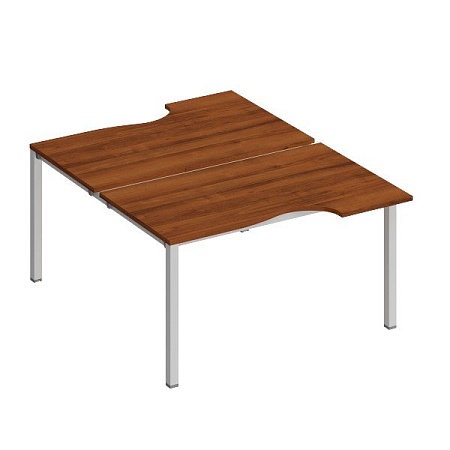 Рабочая станция со столами эргономичными на металлокаркасе КФ (2х140) К.1149