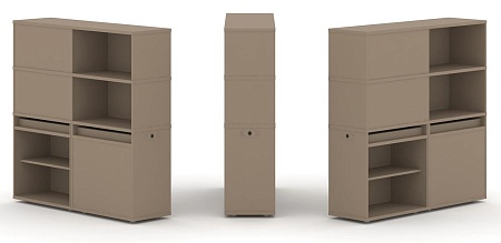 Набор №16. Тумба двойная + высокая надставка ES.NB.2V-16