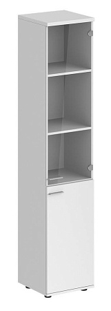 Шкаф высокий 2-х дверный со стеклом,, з.ст HDF, правый SG.802.R