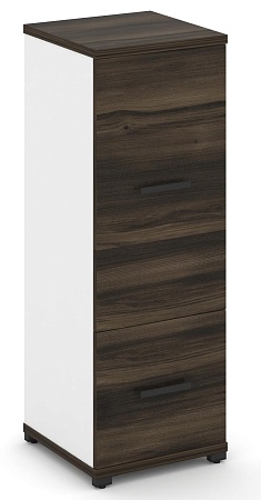 Шкаф одна узкая секция, 3 ниши (фасад ЛДСП, 1 ниша + фасад ЛДСП, 2 ниши) CN.STU-312 B/W