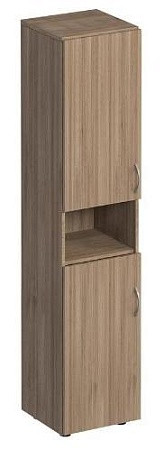 Шкаф для документов узкий 2-дверный с нишей К 384