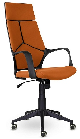 Кресло офисное IQ  (black plastic orange) CX0898R-1-129