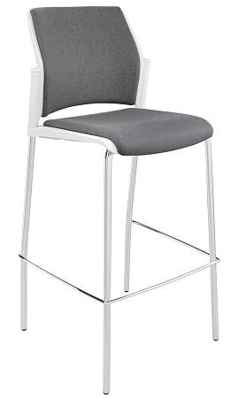 REWIND барный, каркас Хром, Пластик Белый ЦБ-00014053