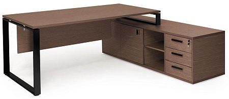 EXE Стол на оп.тумбе L229 черн 101 106 WAL 09