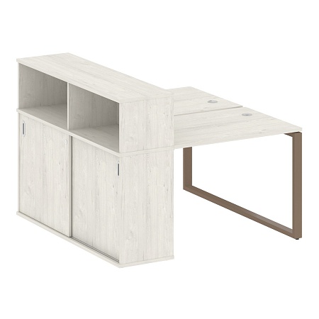 Рабочая станция на О-образном м/к с опорным шкафом-купе БО.РС-СШК-2.1