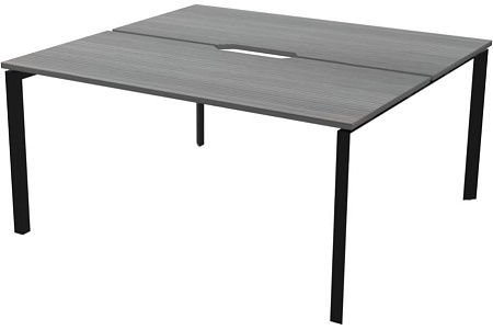 Бенч двойной на 2 рабочих места на металлокаркасе НТМП.П.Б2-200