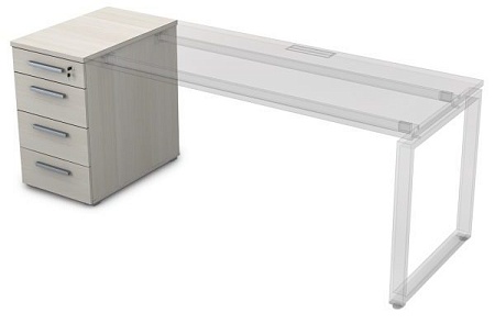 Тумба приставная с ящиками 9Т.012