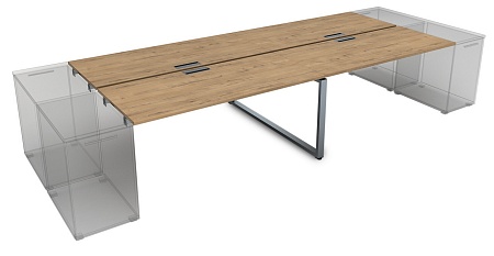 Стол системы Бенч, сдвоенный, на 4 рабочих места  СТБД-О.984