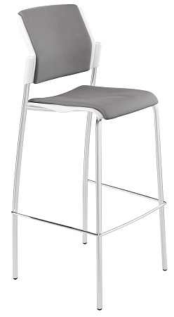 MOVIE барный, каркас Хром, Пластик Белый ЦБ-00011197