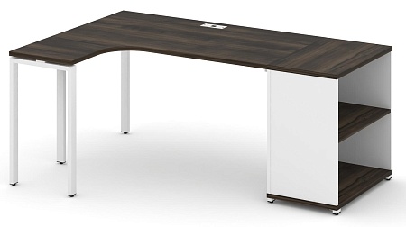 Стол эргономичный с опорным стеллажом левый CN.SA-201(L)