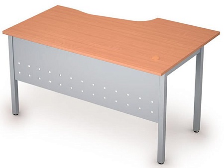 Стол на металлических опорах, экран металл 2МК.122L