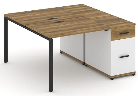 Рабочая станция с одной опорной тумбой CN.DRS-405 B/W