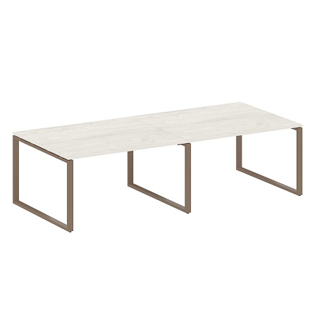 Переговорный стол (2 столешницы) на О-образном м/к БО.ПРГ-2.3