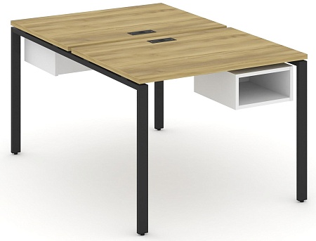 Рабочая станция двух сторонняя с подвесными тумбами на 2 места CN.DRS-101