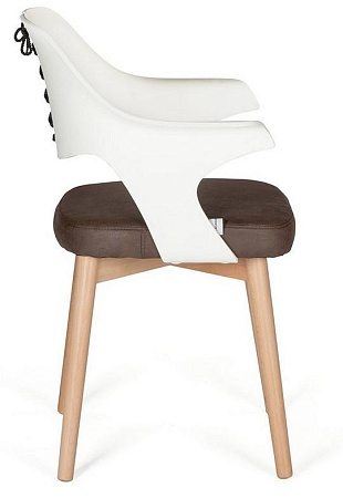 Стул Cool CX0809M brown+white