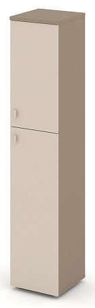 Шкаф высокий узкий правый (1 средний фасад ЛДСП + 1 низкий фасад ЛДСП) ES.SU-1.8(R)