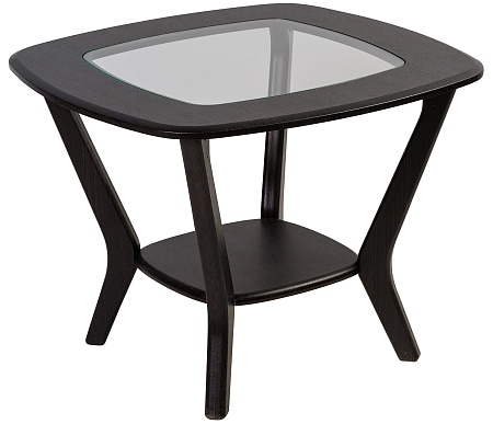 Журнальный столик со стеклом Мельбурн (Венге)