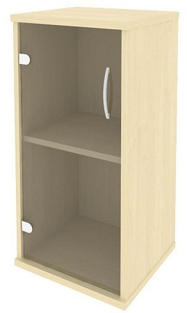 Шкаф низкий узкий левый (1 низкая дверь стекло) А.СУ-3.2 (L)