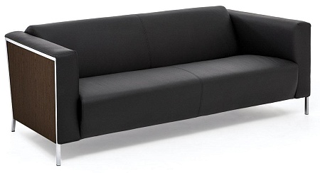 Диван 2м  кожа VISPO FLORE 2 DAKOTA black