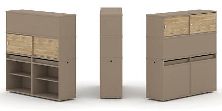 Набор №3. Тумба двойная + высокая надставка ES.NB.2V-3