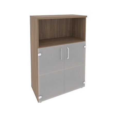 Шкаф средний широкий (2 низких фасада стекло) O.ST-2.2