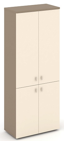 Шкаф высокий широкий (2 низких фасада ЛДСП + 2 средних фасада ЛДСП) ES.ST-1.3