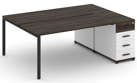 Рабочая станция с одной опорной тумбой CN.DRS-404 B/W