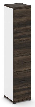 Шкаф одна узкая секция, 5 ниш ( 2 фасада ЛДСП  на 2  и 3  ниши) CN.STU-512 B/W