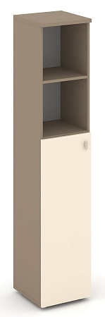 Шкаф высокий узкий левый (1 средний фасад ЛДСП) ES.SU-1.6(L)