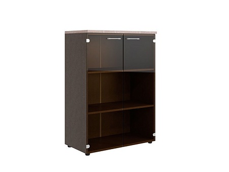 Шкаф со стеклянными дверьми и топом WMC 85.2